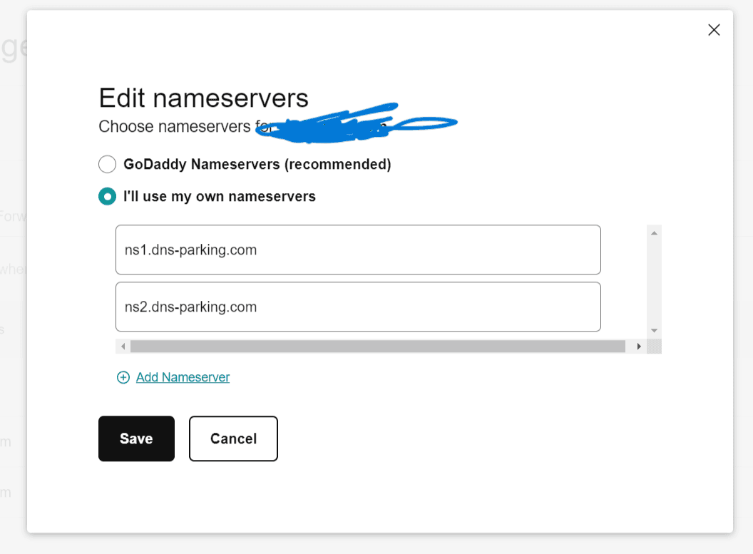 Godaddy nameservers change to hostinger nameservers