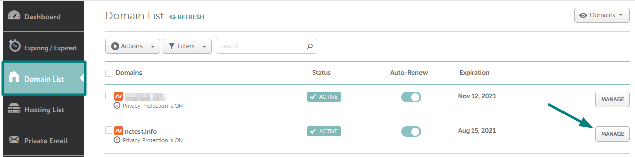 Namecheap dns management