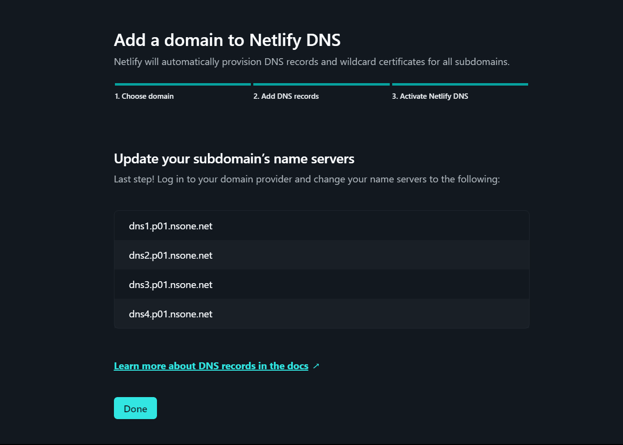 Netlify nameservers