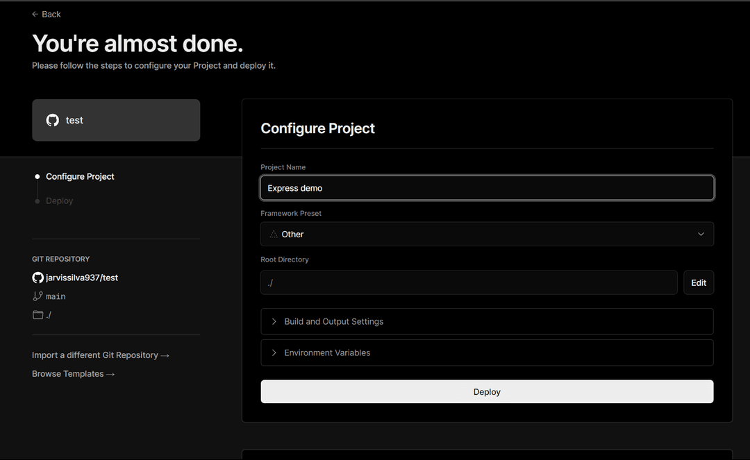 How to deploy static website on vercel for free hostwizly