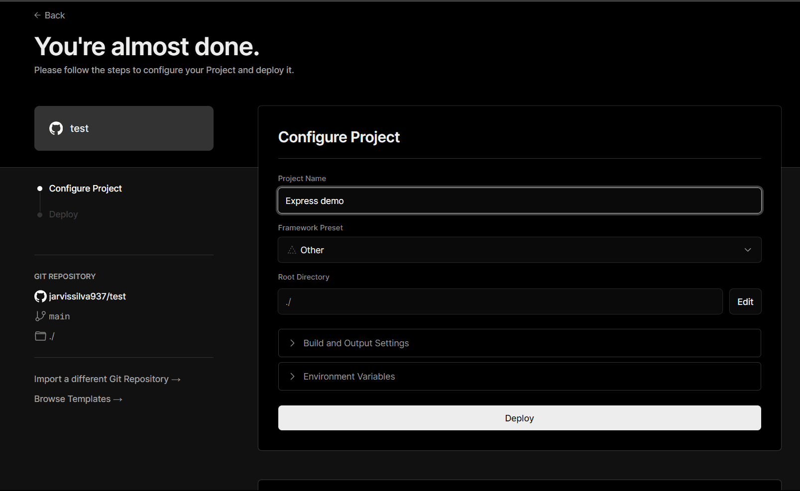 How to deploy static website on vercel for free hostwizly
